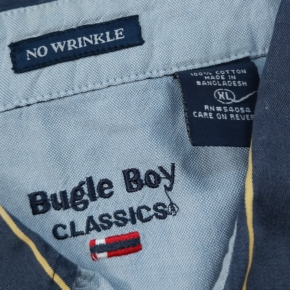 VINTAGE 90s BUGLE BOY BUTTON DOWN SHIRT - Picture 5 of 5